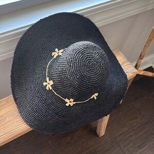 Anthropologie Raffia floppy hat